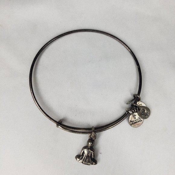 Alex & Ani Stackable Silver Bracelet Buddha Charm - Picture 2 of 2